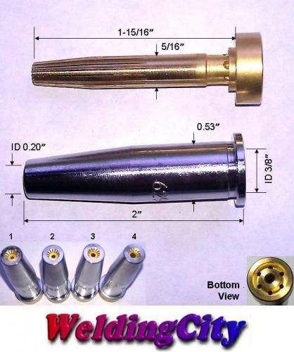 Propane/natural gas cutting tip 6290nff-2 (#2) for harris torch (u.s. seller) for sale