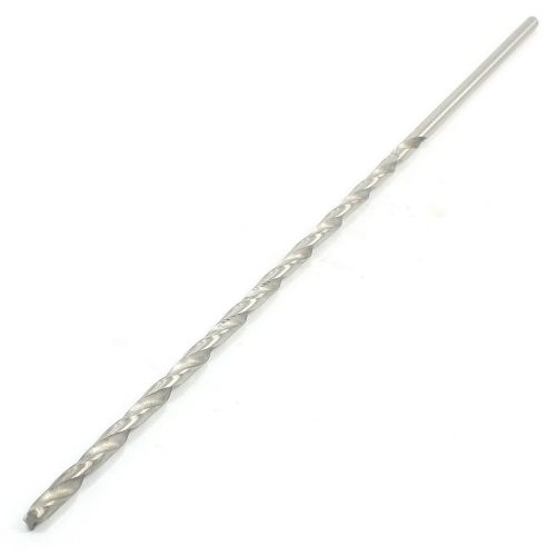Silver tone hss straight shank 5mm extension twist drill bit 12&#034; for sale