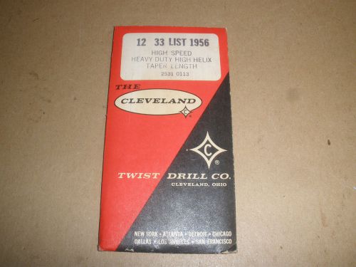 Cleveland Twist  #33 High helix HSS taper length drill (12) total NOS USA made
