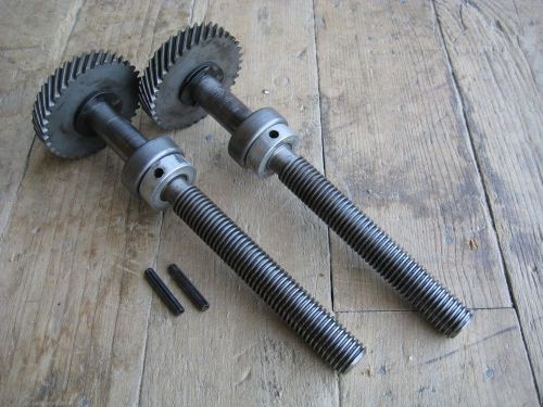 DELTA ROCKWELL 22-101 PLANER - BED JACK SCREWS WITH BEVEL GEARS x 2