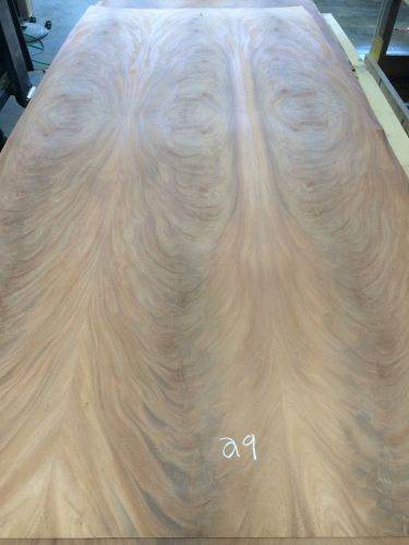 Wood Veneer Crotch Mahogany 48x108 1pcs total 20mil Paper Backed &#034;EXOTIC&#034; CRLM29