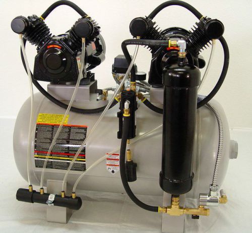 MSV12/ 2 HP DUAL DENTAL OIL-LESS COMPRESSOR