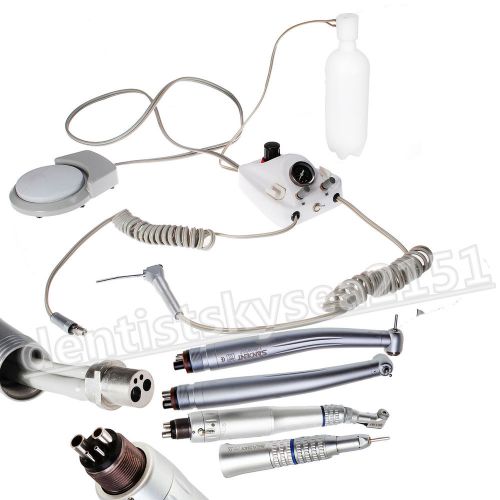 Dental air turbine unit work w/ compressor 4-h w/ air water syringe handpieces for sale