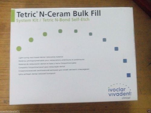 Tetric n ceram bulk fill dental composite kit - ivoclar vivadent for sale
