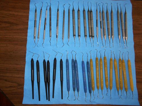 Used Dental Hygienist Scalars Instruments 40 pieces assorted