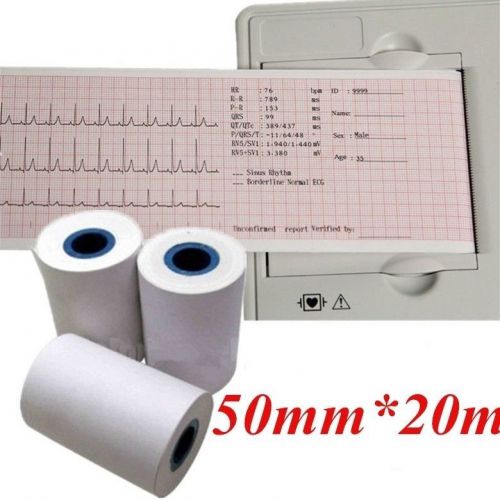 1XThermal Printer paper for ECG EKG machine device Patient Monitor 50mm*20m