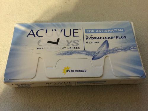 6 Pack Acuvue Oasys for Astigmatism Contact Lenses - D:-1.50 Cyl:-2.25 Axis:180