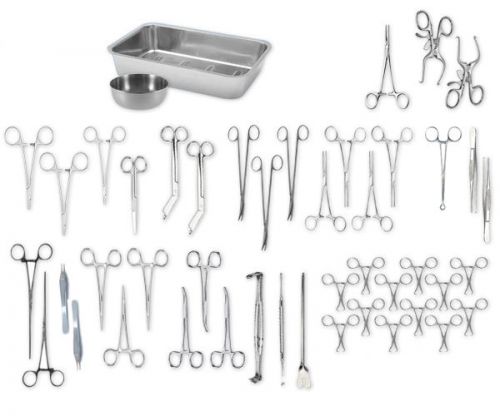 Deluxe veterinary dissection kit surgical instruments high grade s.s. for sale