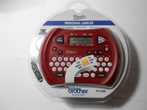 Brother p-touch personal labeler pt-70sr label maker with m tape- new! for sale