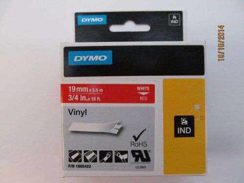 DYMO 1805422 Rhino 3/4 inch Red Vinyl-19MM