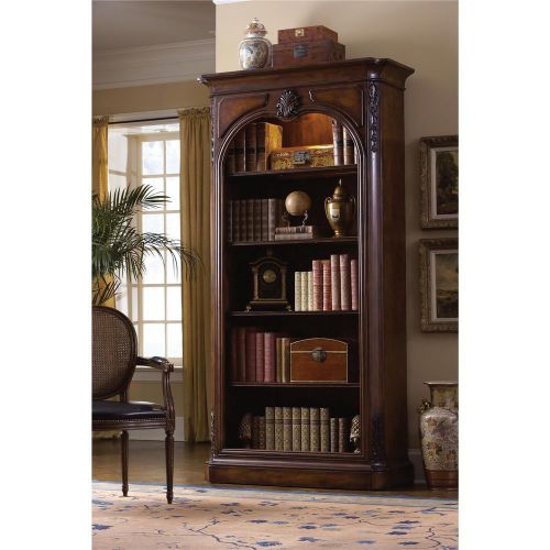 Stunning Mahogany Carved Bookcase w/ Dimmer Lighted Top,46&#039;&#039; x 17&#039;&#039; x 88&#039;&#039;tall.