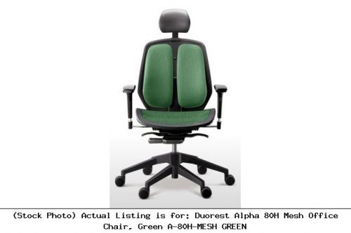 Duorest alpha 80h mesh office chair, green a-80h-mesh green for sale