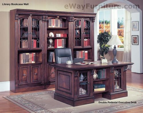Parker house huntington executive desk traditional style wood office furniture for sale