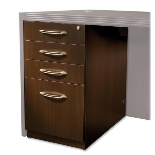 Aberdeen Series Pencil/Box/Box/File Laminate Desk Pedestal 15? x 26? x 27?,Mocha