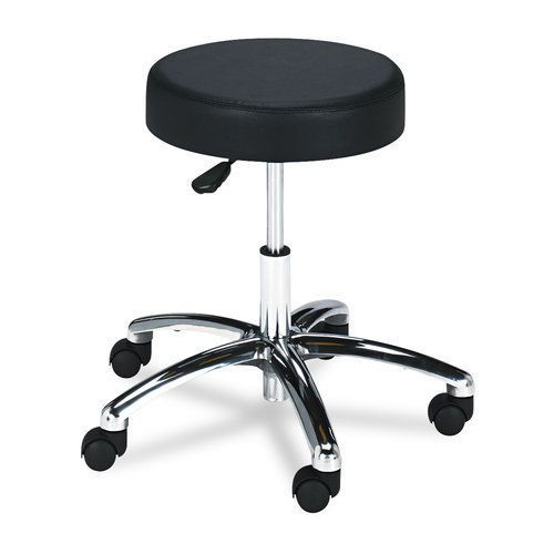 Safco saf3431bl pneumatic lift height-adjustable lab stools 17-22&#034; in black for sale