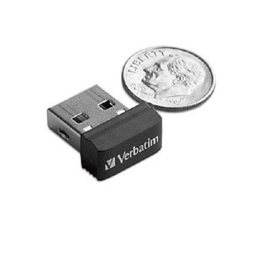 Verbatim Store N Stay USB 2.0 Flash Drive, Netbook, 16GB, Black