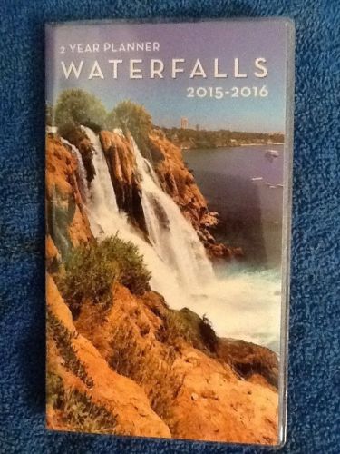 2015 2016 2 Year Pocket Purse Compact Calendar  Waterfalls Lakes Rocks