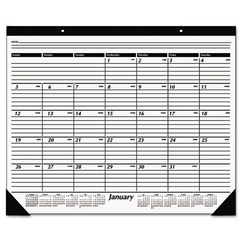 At-A-Glance Nonrefillable One Color Monthly Desk Pad Calendar, 24 x 19, Jan.