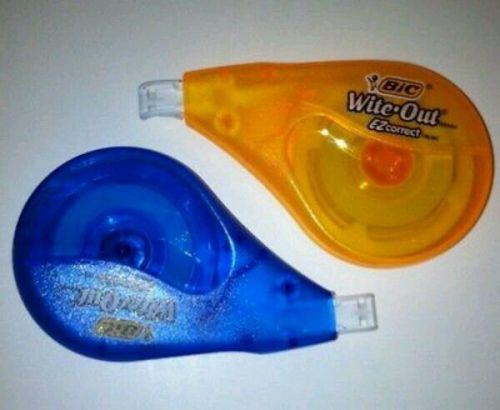 2 Pack Bic White Out Correction Tape Strong Tear Resistant EZ Correct