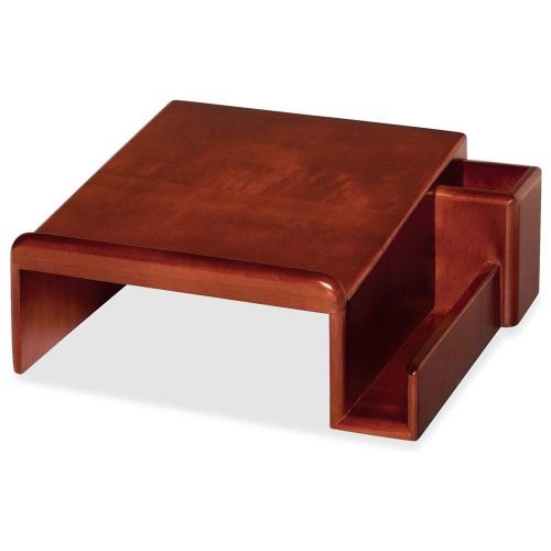 Wood Tones Mahogany Phone Stand Office Desk Organizer Supplies Business New
