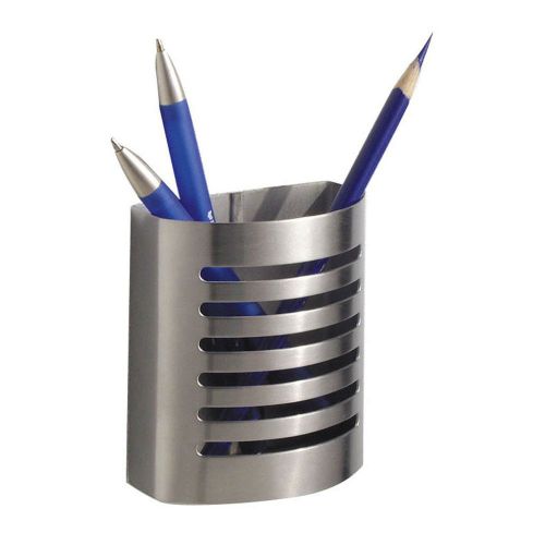 Magnetic pencil cup brushed stainless steel office supplies home organize new for sale