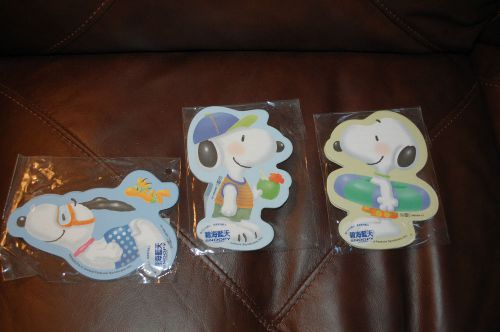 Snoopy 3 packs of character memos!  20 memos each pack NIP!  RARE! L@@K!