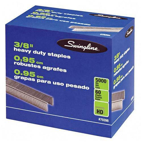 Swingline heavy duty staples (s.f.&amp;reg; 39), 3/8&#034; leg, 60 sheet capacity, for sale