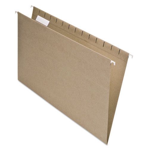 Earthwise Recycled Paper Hanging Folders, Legal, Natural, 25/Box