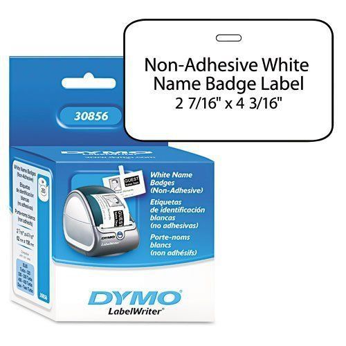 2750 DYMO Name Badge Insert Labels, 2-7/16 x 4-3/16, White - DYM30856