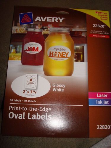 AVERY OVAL LABELS 22820 80 LABELS