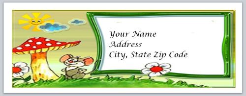 30 Cartoon Personalized Return Address Labels Buy 3 get 1 free (bo11)