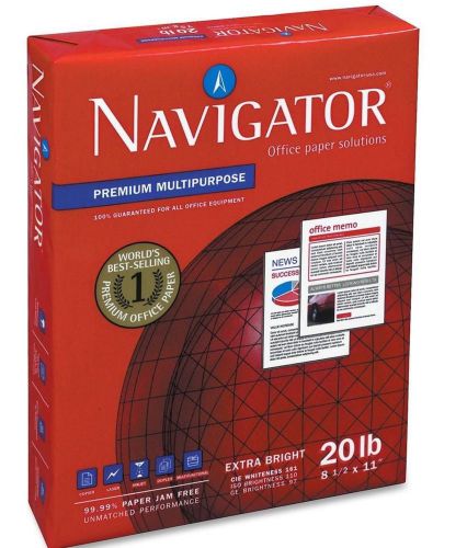 Navigator nmp1120 premium mp copy paper, 97 bright 20 lb white, 8.5x11, 3500/ct for sale