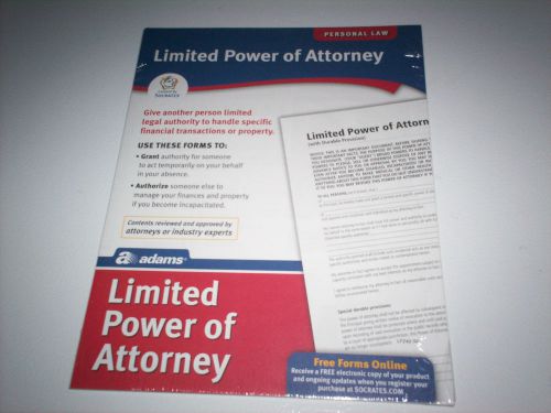 Adams Personal Law Limited Power Of Attorney Free Forms Online Instructions New