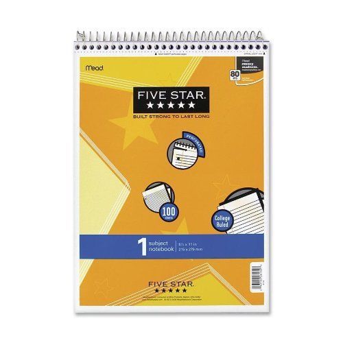 Mead 1-subject Wirebound Notepad - 100 Sheet - College Ruled - 8.50&#034; (mea06182)
