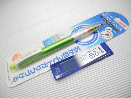 Green UNI KURU TOGA M5-450 0.5mm mechanical pencil free HB pencil leads