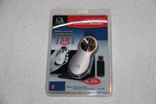 QUARTET WIRELESS PRESENTATION REMOTE AND LASER POINTER UP TO 60 FEET 2.4GHz NEW