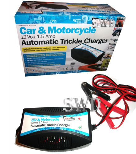 caravan motorhome 12v battery trickle charger AUTOMATIC cut out LEAVE ON leisure