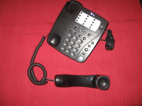 * USED BASE ONLY *  BLACK  *  AT&amp;T 982  ( 2 Lines )   Corded Phone
