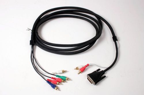 NEW Polycom Cable Camera 2457-24772-001 CBL DVI+2 RCA to 5 RCA Video HDX Powerca