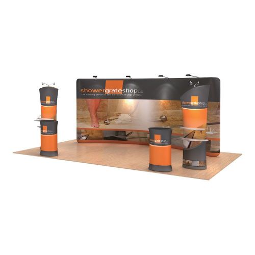 20ft x 10ft Curved Exhibition Display System (Graphics Included)