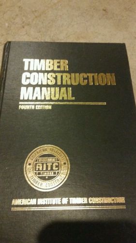 Timber construction manual 4th edition