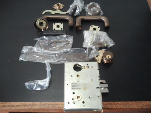 Schlage Office Lock, Less Cylinders,Dark Bronze,Extr HD,L9050L 03A 613 RH, *DMR*