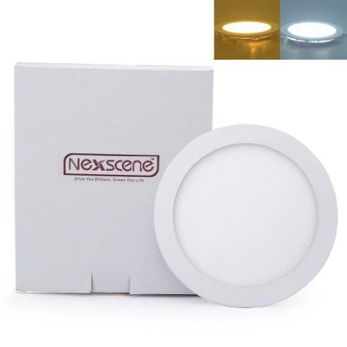 NexScene 15W 8 Inch Ultra Thin Anti-fogging Round Ceiling Panel LED Recessed Lig