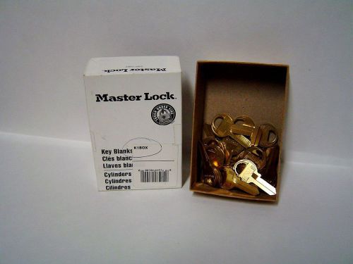 25 Pack M1 Brass Key Blanks K1BOX 071649481000 MASTER LOCK