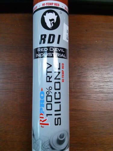 Red Devil Industrial RDPRO 100% RTV Silicone Hi-Temp Red