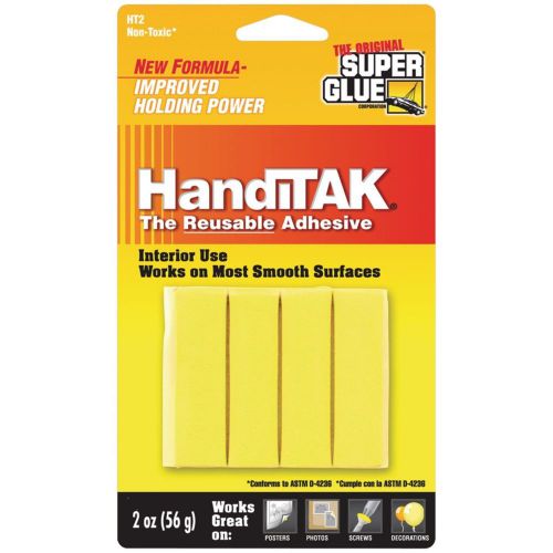 4-Super Glue HT2 HandiTAK Reusable Adhesive 2 oz.packs x 4