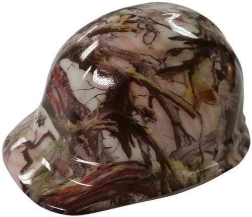 Glow! hydro dipped cap style hard hat w/ ratchet - american camo for sale