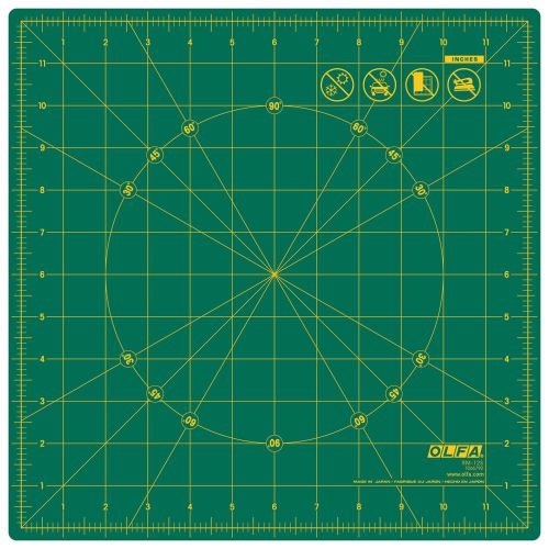OLFA 12&#034; Square Rotating Cutting Mat (OLFA RM-12S)