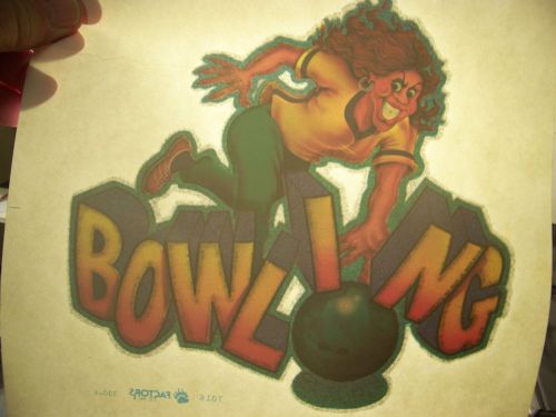 &#034;Lady Bowler&#034;  Transfer (Iron-on heat transfer only)