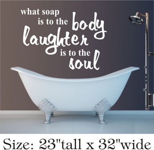 2X What Soap..Soul Inspirational Family Bathroom Toilet Vinyl Wall Sticker-1434